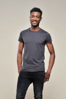 T shirt cotone fiammato uomo scollo rotondo neutre Vesti