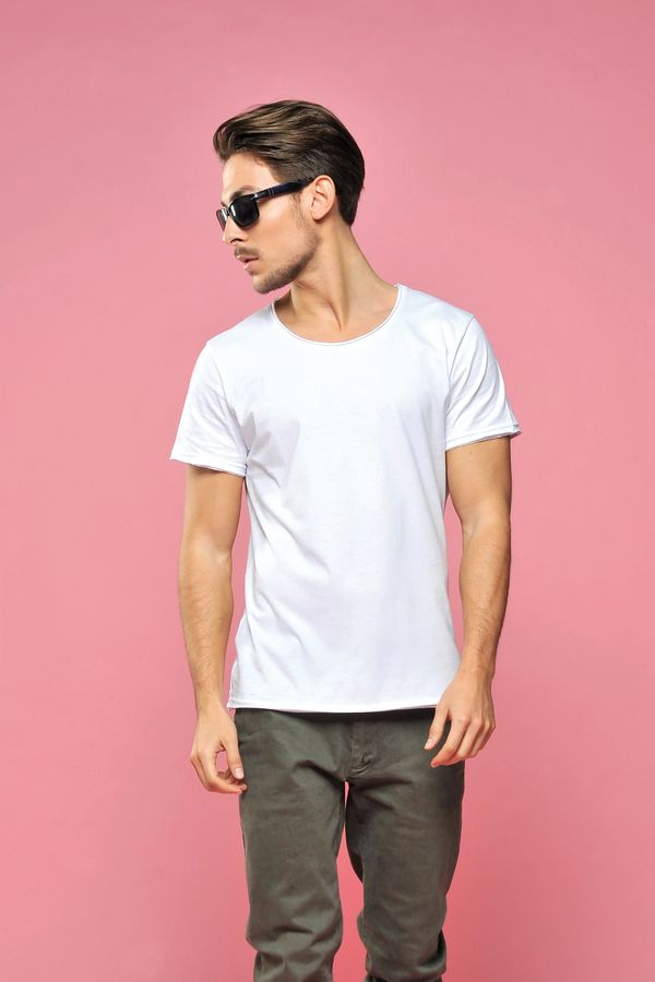 t shirt taglio vivo uomo