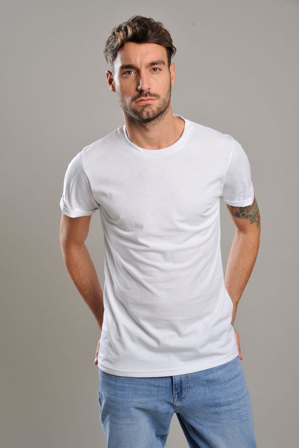 t-shirt stampata maniche corte arrotolate Vesti uomo